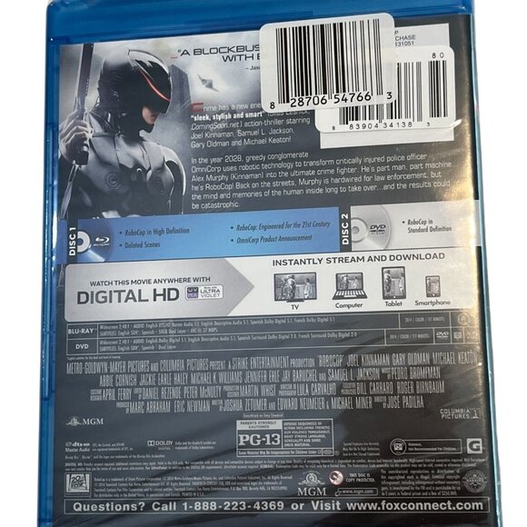 Robocop Blu-ray DVD Digital HD | Action Sci-Fi Movie | Brand New - Picture 2 of 5
